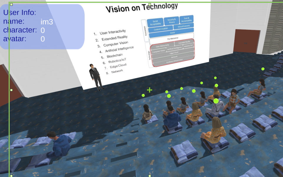 Students attend a lecture remotely in HKUST’s virtual reality classroom using their avatars during a recent trial of MetaHKUST technology. The aim is to scale up to 200-plus users.