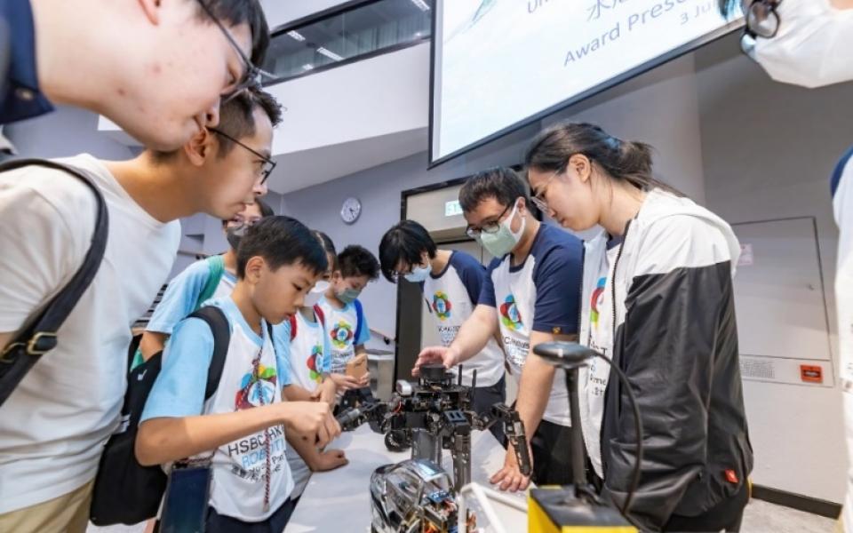 The Intelligent Racing Team demonstrated their award-winning robots.