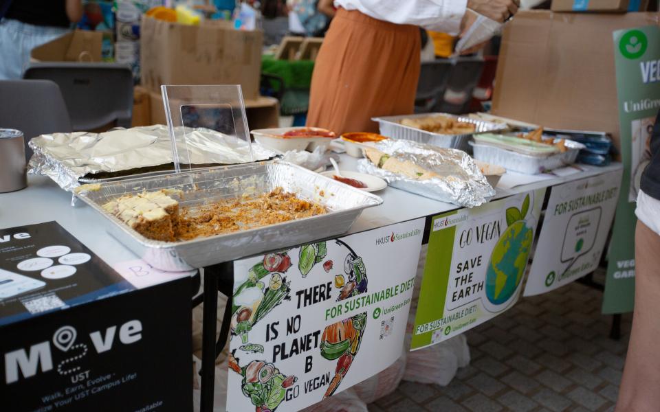 Student group UniGreen Eats offered free vegetarian food tasting 