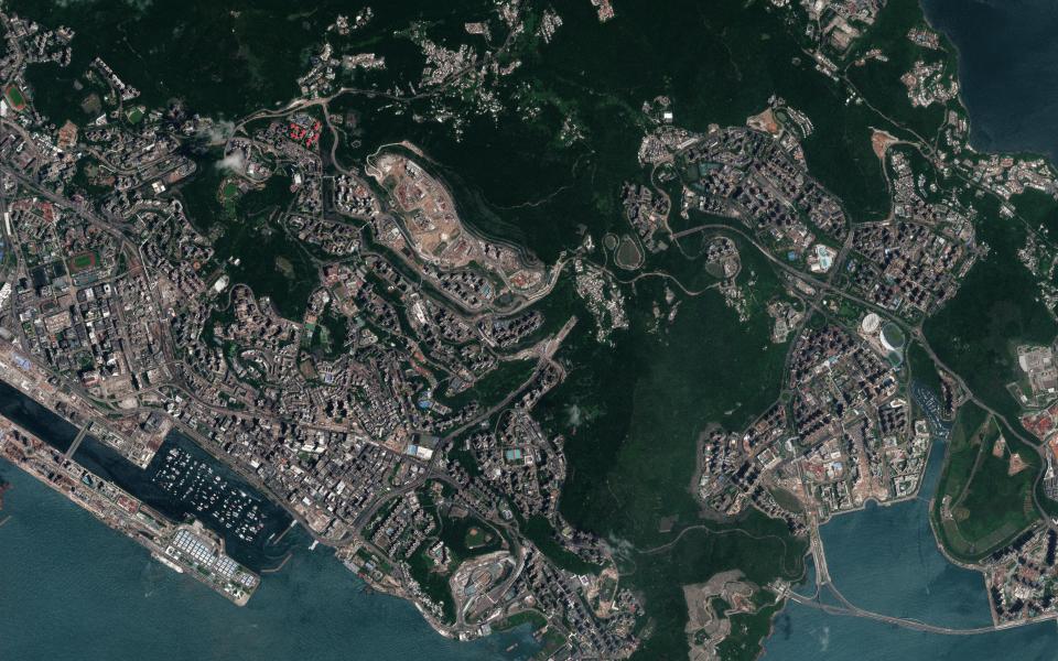 HKUST-FYBB#1 satellite image of Hong Kong taken on September 3 after the passage of Typhoon Saola.