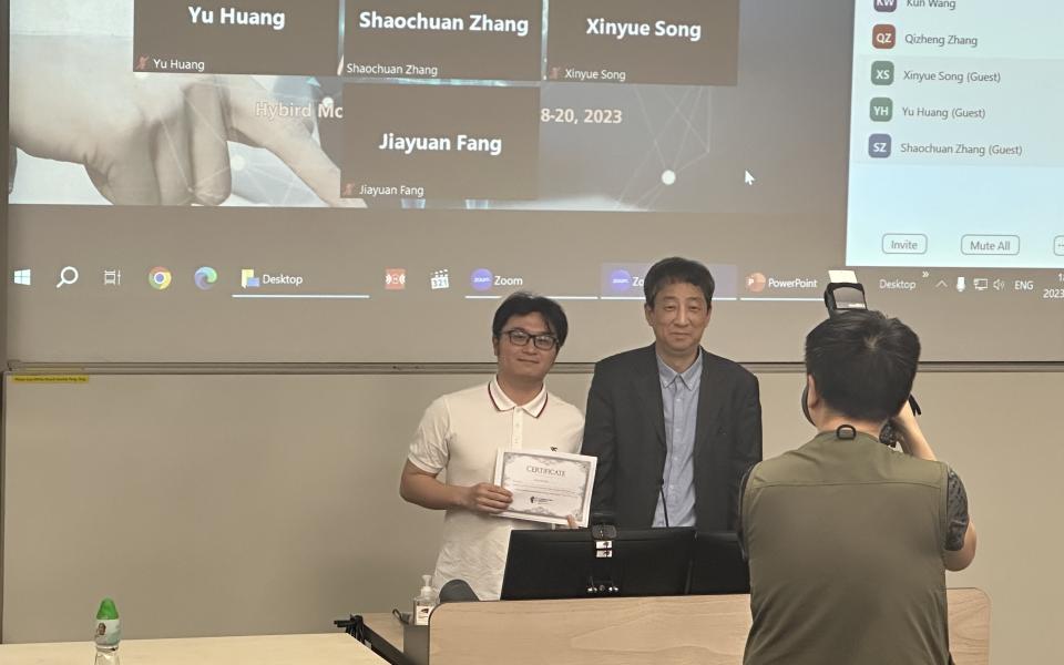 Mingyi WANG Won the IEEE EMBS Best Student Paper Award 2023