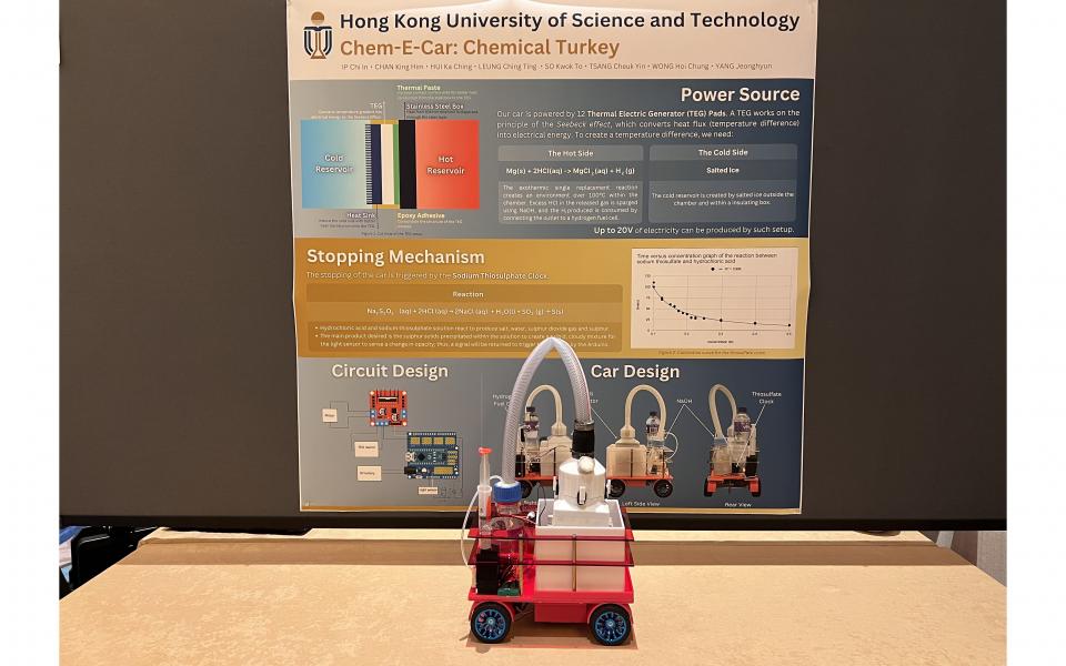 The car designed by the HKUST Chem-E-Car Team