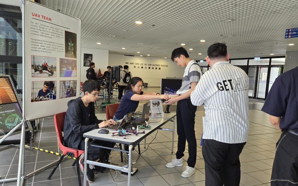 Robot demonstration by the HKUST Robotics Team’s Unmanned Aerial Vehicle (UAV) sub-team