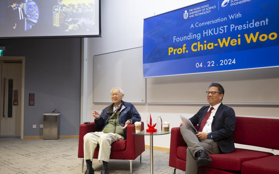 Prof. Chia-Wei Woo (left) and Prof. Hong K. Lo (right)