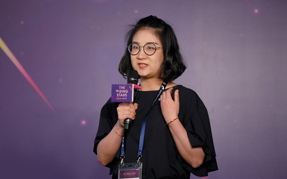 Prof. Jian Sisi gave an elevator pitch about her research during the Rising Stars workshop in 2018.