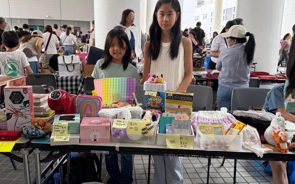 Kai Tsang said his kids also participated by selling toys they no longer used. 