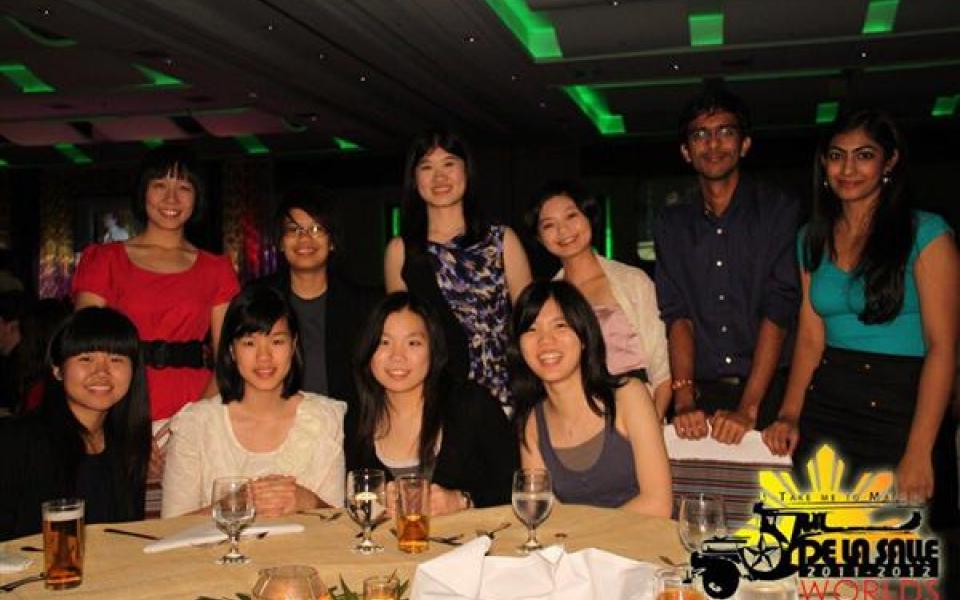 The HKUST contingent at the Opening Dinner