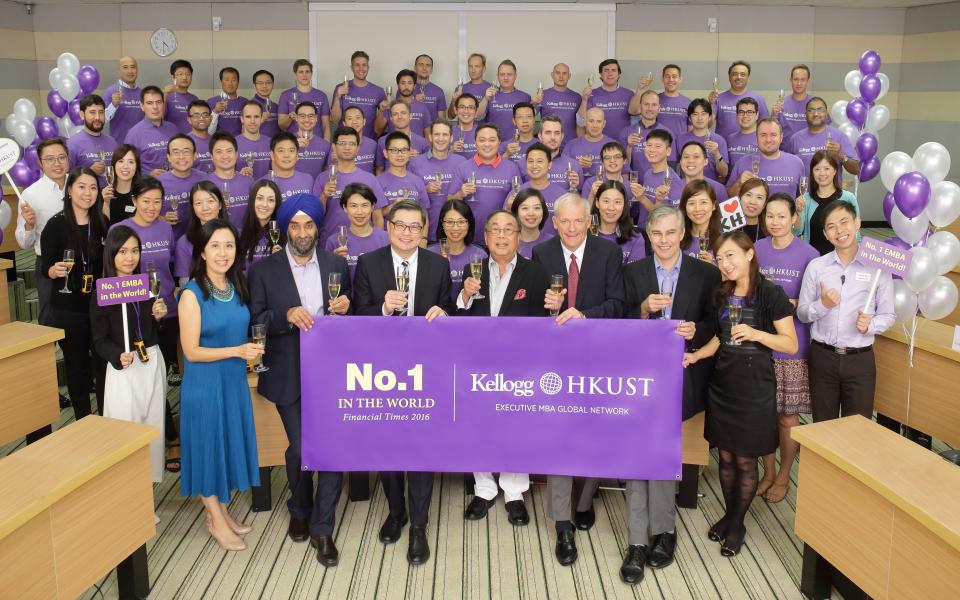 HKUST Celebrates its 7th World No.1 Ranking for KelloggHKUST EMBA