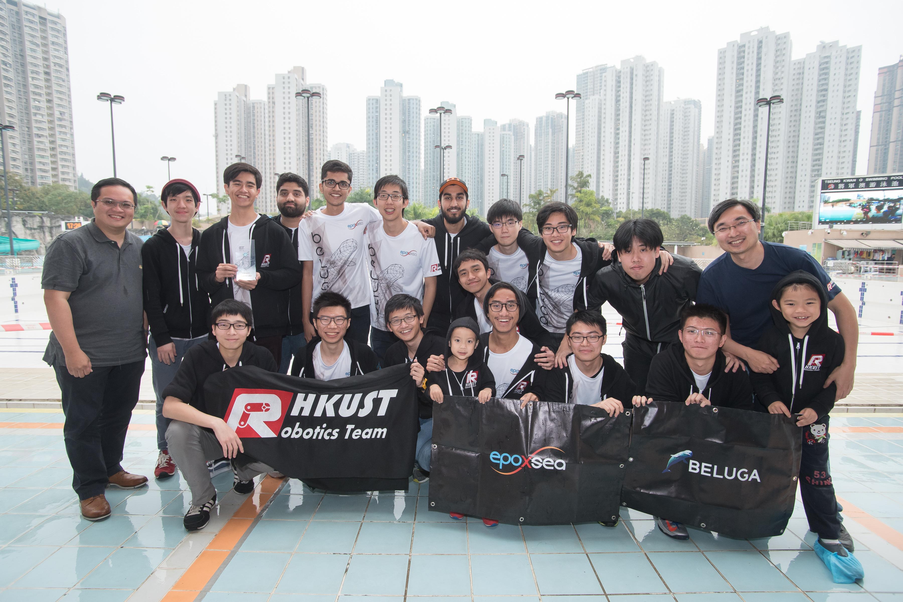 The HKUST Remotely Operated Vehicle (ROV) Team, which consists of 15 engineering undergraduates, won championship in the 12th Hong Kong Regional of the MATE International ROV Competition and will represent Hong Kong to take part in the MATE International ROV Competition 2017 in Long Beach, California, US on June 23-25.	 