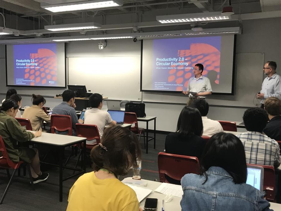 Prof. Masaru YARIME, Associate Professor of Division of Public Policy (PPOL) gave an introduction speech to welcome all participants