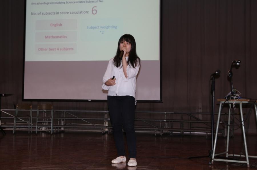 Isabella Leung, EVMT graduate, at Canossa College