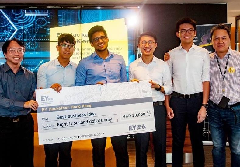 RMBI Students Won the “Best Business Idea Award" in EY Hackathon Hong Kong 2017