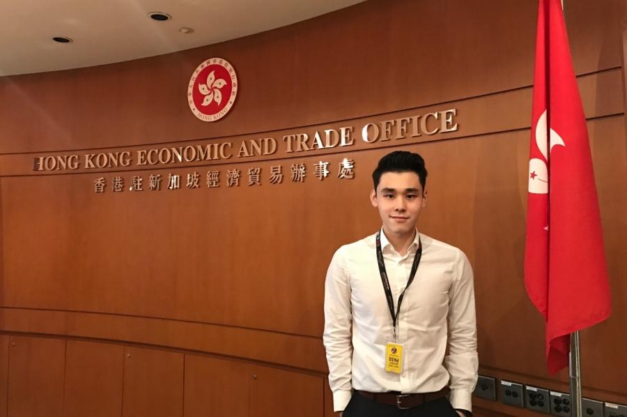 NG Ka Yu, EVMT Year 4 student worked as a Commercial Relations Intern in Singapore’s Hong Kong Economic and Trade Office