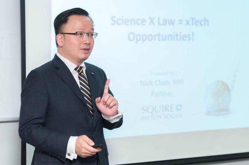 Mr. Nick Chan, MH, Partner, Squire Patton Boggs, who had a cross-discipline exposure from computer science and law, shared his passion on why and how multi-disciplinary brought him new opportunities