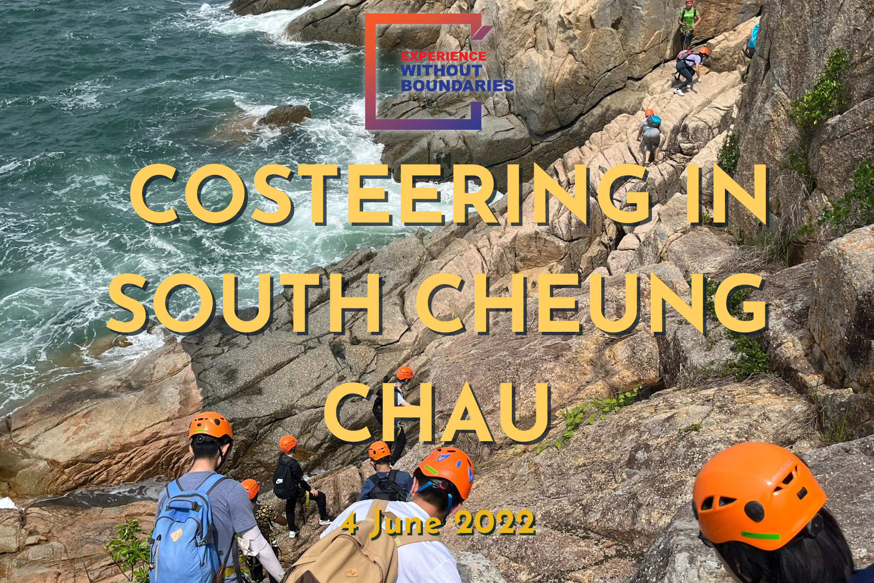 The one-day coasteering program was held in South Cheung Chau for IPO students on 4 June 2022.