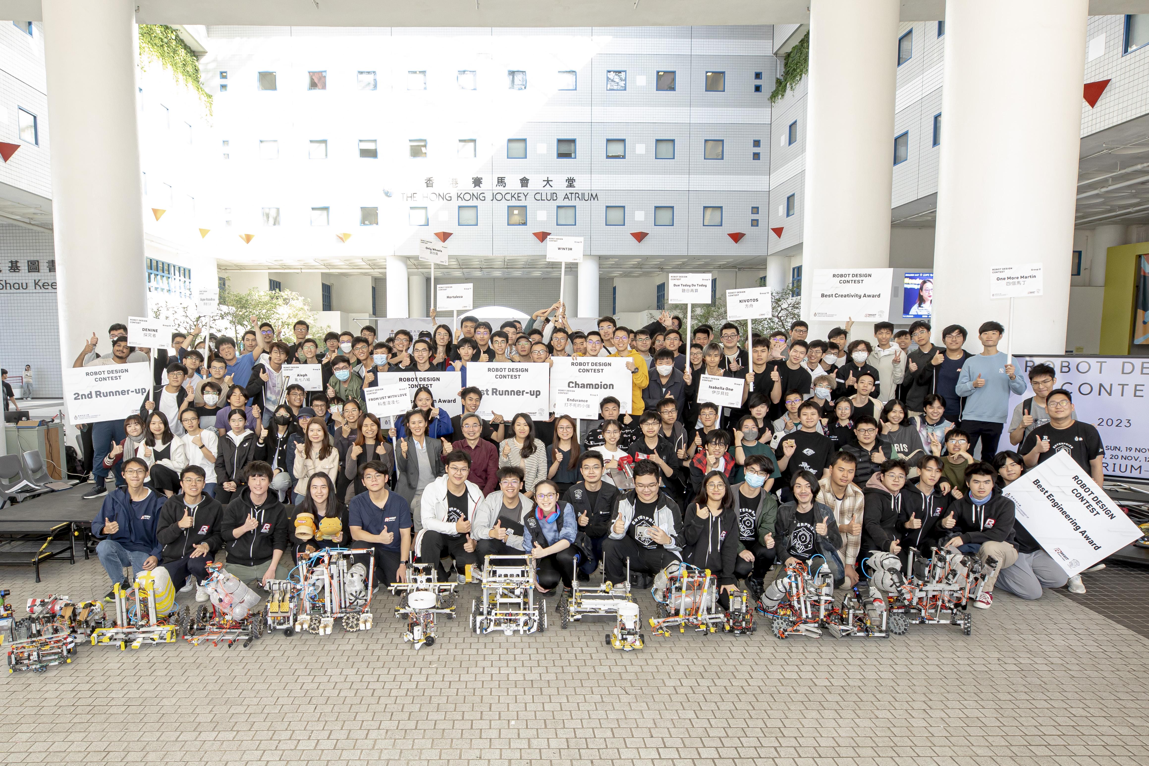 Exciting robot competition took center stage at the Hong Kong Jockey Club Atrium, HKUST on Nov 19-20, 2023. This year marked the first time that the contest was jointly organized by the Robotics Team and RoboMaster Team.